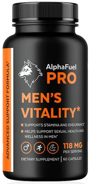 Dose AlphaFuel Pro Men's Vitality mit 60 Kapseln