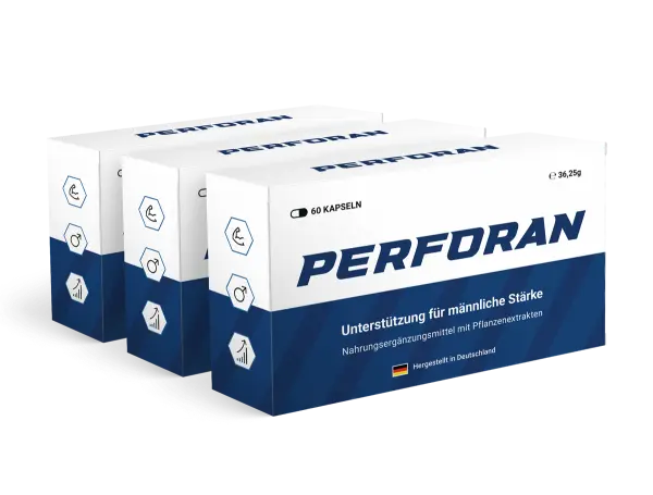 Drei Packungen Perforan